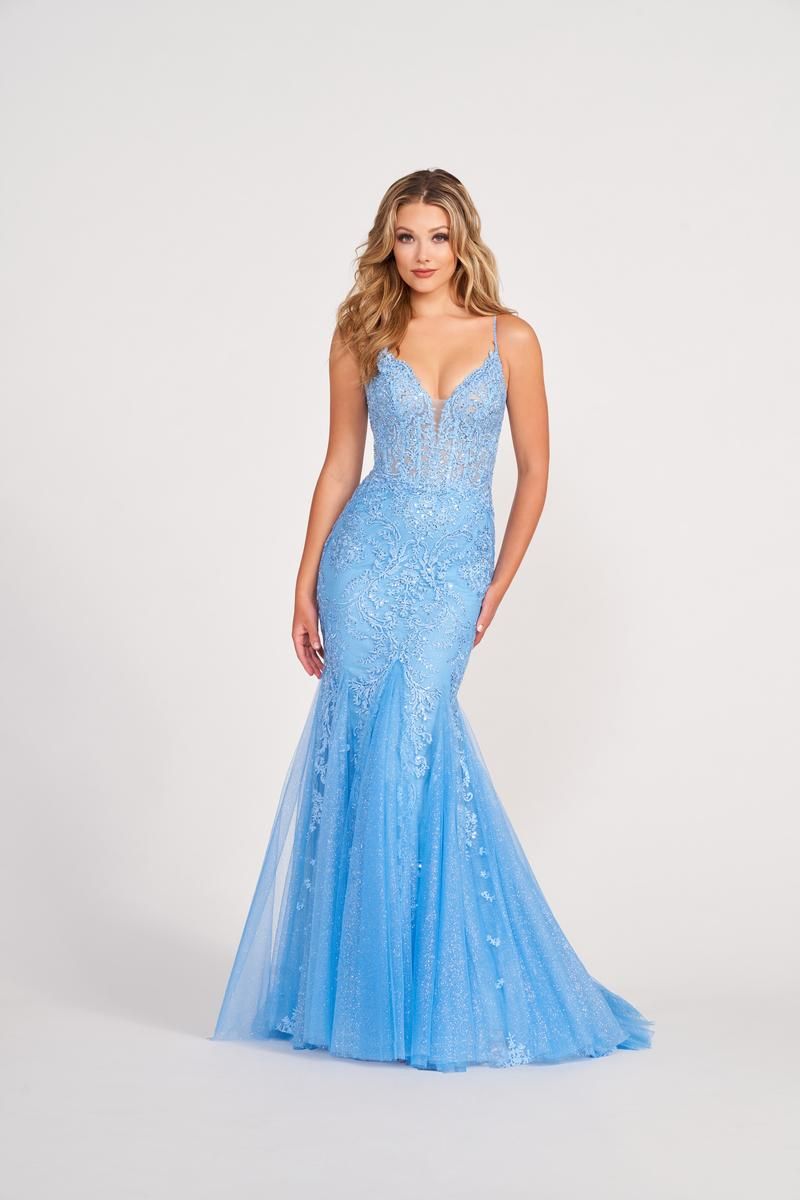 Ellie Wilde Corset A-Line Prom Dress EW34081 sold by Terry costa product image thumbnail 4