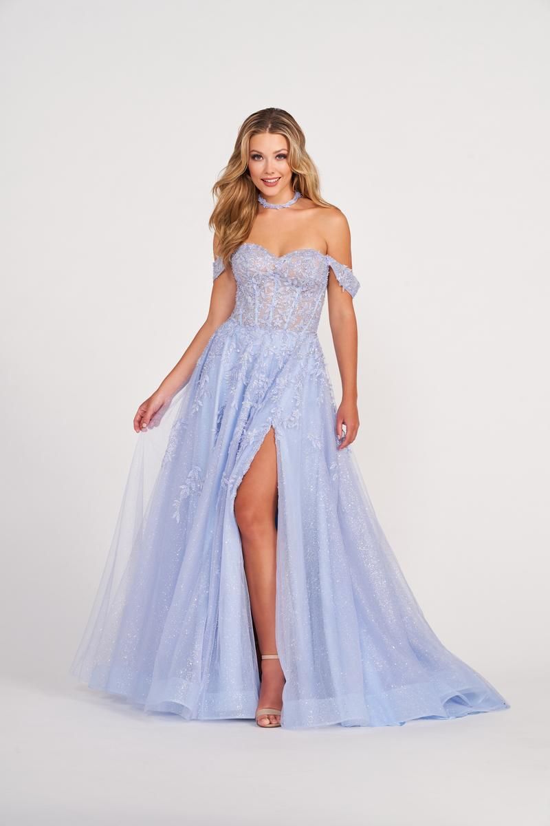 Ellie Wilde Corset A-Line Prom Dress EW34081 sold by Terry costa product image thumbnail 3