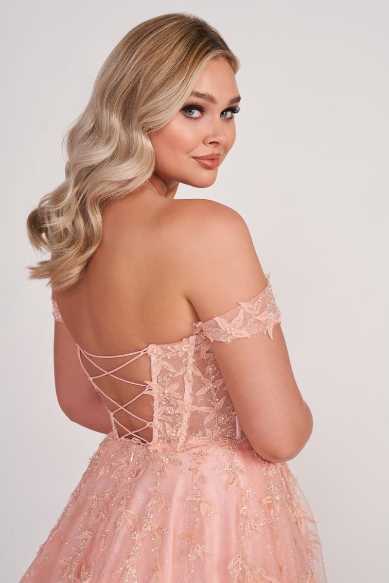 Ellie Wilde Corset A-Line Prom Dress EW34081 sold by Terry costa product image thumbnail 7