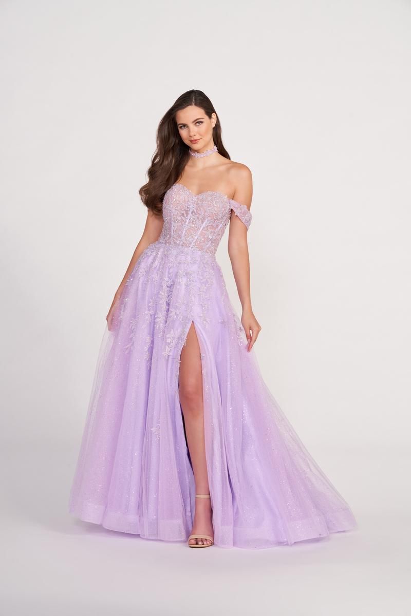 Ellie Wilde Corset A-Line Prom Dress EW34081 sold by Terry costa product image thumbnail 5