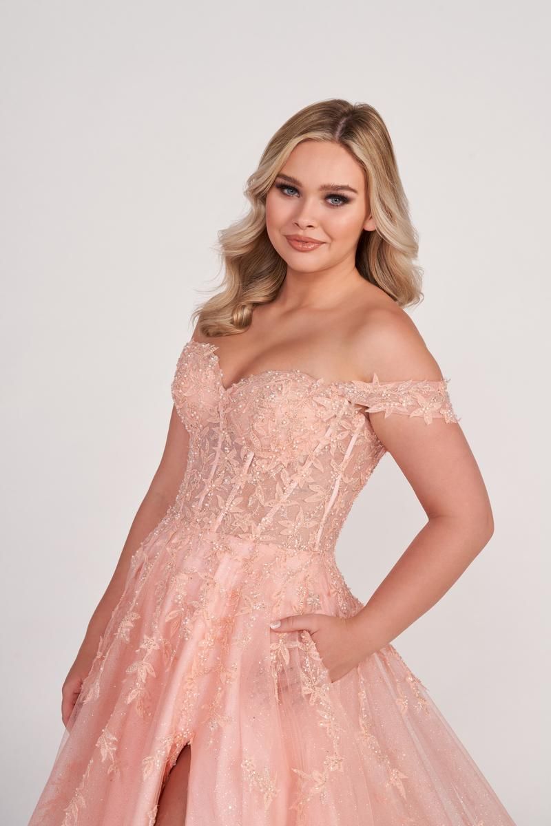 Ellie Wilde Corset A-Line Prom Dress EW34081 sold by Terry costa product image thumbnail 6