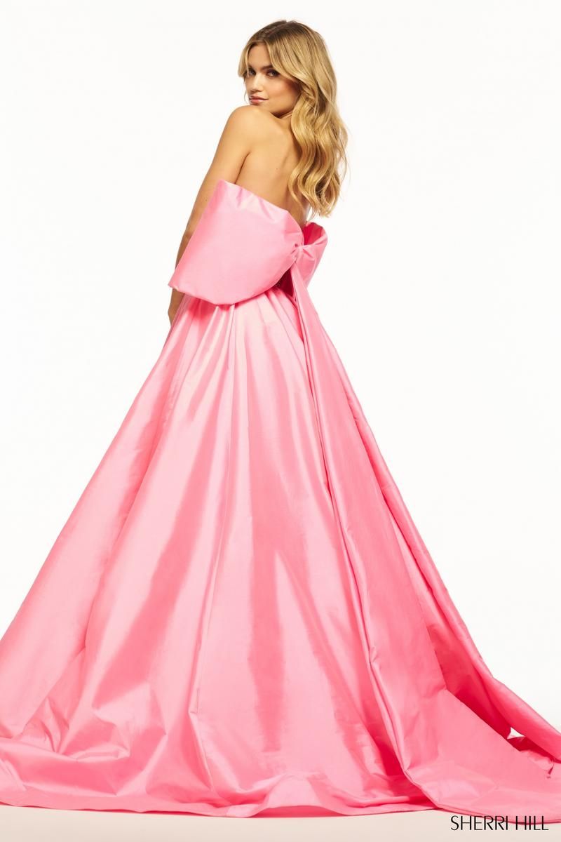 Sherri Hill Strapless Taffeta Ball Gown 56016 sold by Terry costa product image thumbnail 2