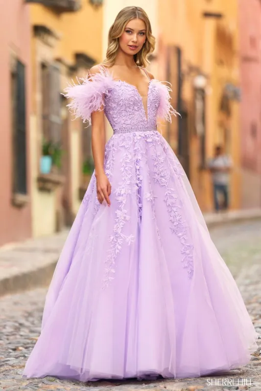 Sherri Hill Lace Ball Gown 55329 made by Sherri Hill