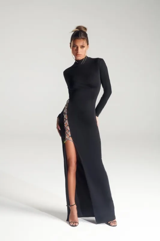 The Black Collection by Portia and Scarlett Dress PS326B sold by Terry costa
