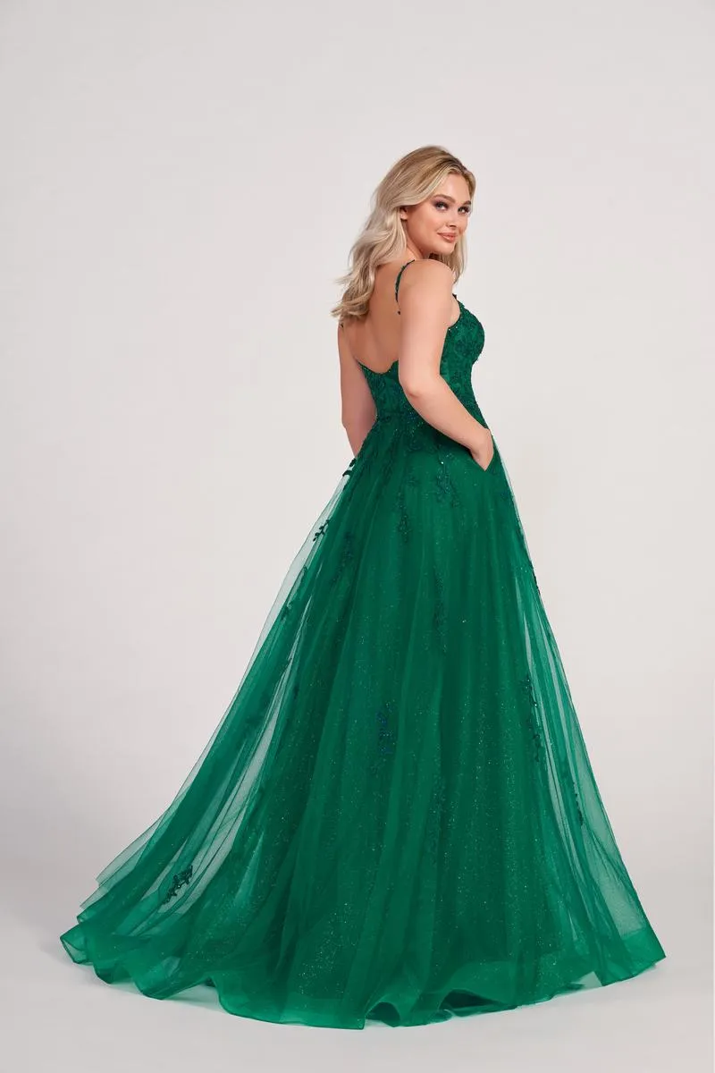 Ellie Wilde Glitter Tulle Ball Gown EW34116 sold by Terry costa product image thumbnail 3