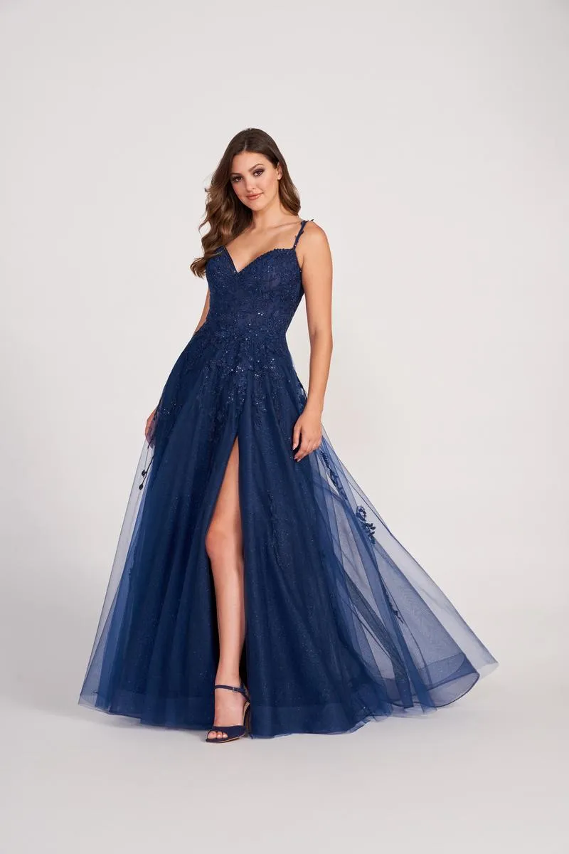Ellie Wilde Glitter Tulle Ball Gown EW34116 sold by Terry costa product image thumbnail 4