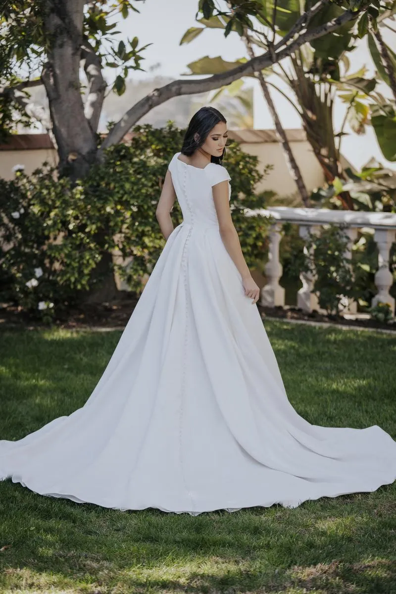 Allure Bridals Modest Dress M714 sold by Terry costa product image thumbnail 2