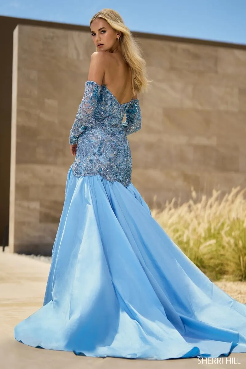 Sherri Hill Strapless Fit and Flare Dress 55637 sold by Terry costa product image thumbnail 2