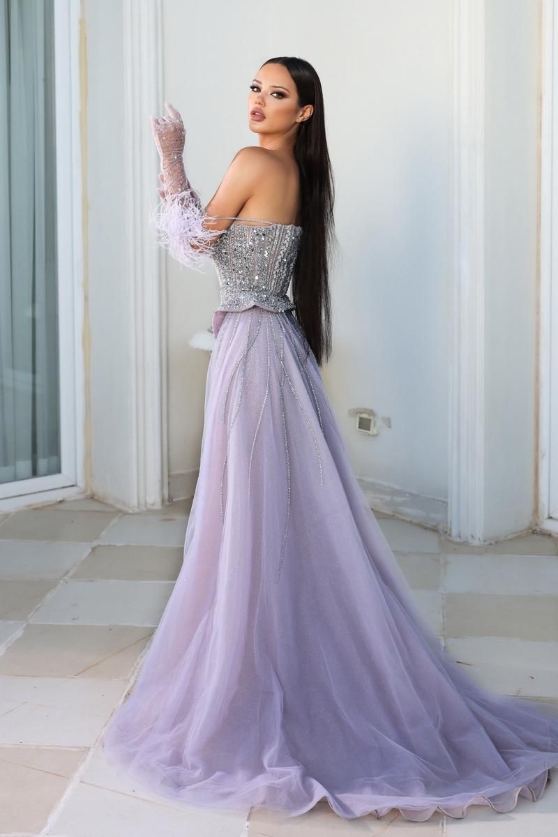 Portia and Scarlett Fitted Prom Dress PS23983 sold by Terry costa product image thumbnail 2