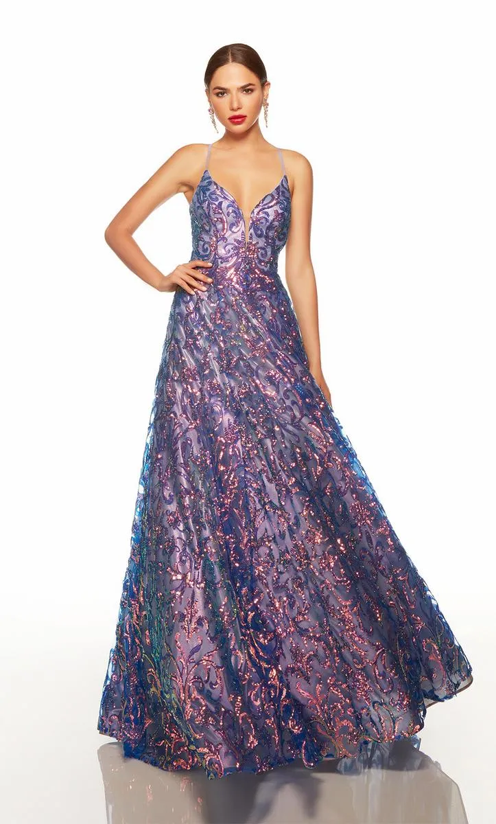 Alyce Prom Dress 61291 sold by Terry costa product image thumbnail 3