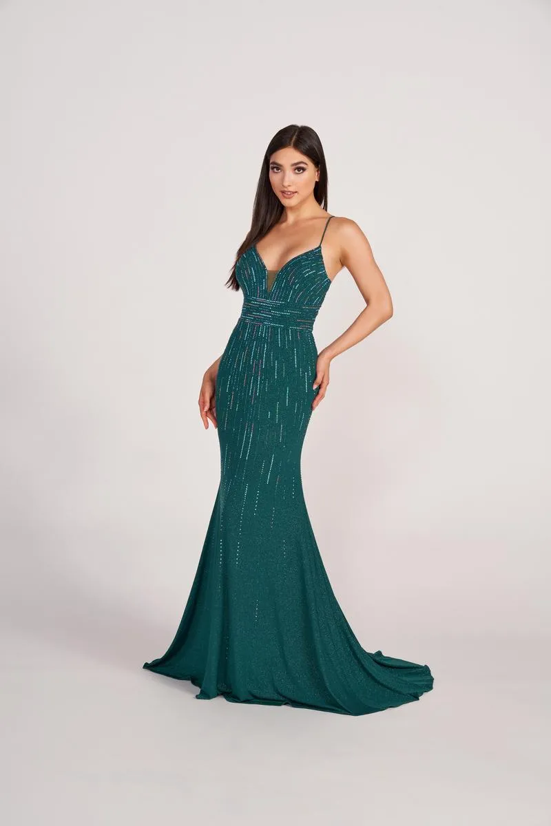 Ellie Wilde Trumpet Prom Dress EW34094 sold by Terry costa product image thumbnail 4