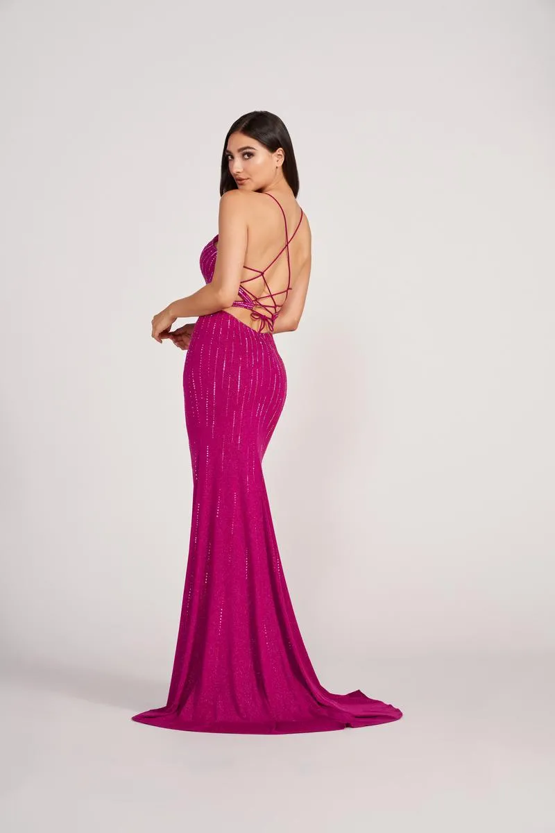 Ellie Wilde Trumpet Prom Dress EW34094 sold by Terry costa product image thumbnail 2