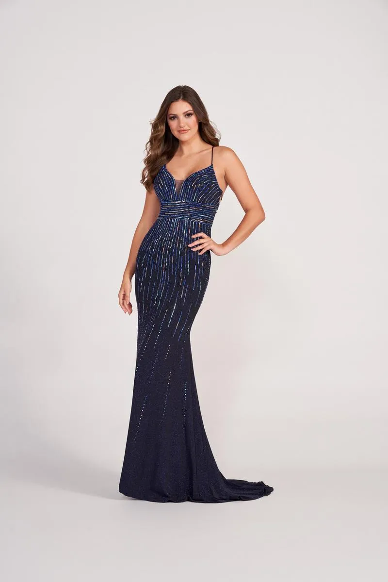 Ellie Wilde Trumpet Prom Dress EW34094 sold by Terry costa product image thumbnail 3