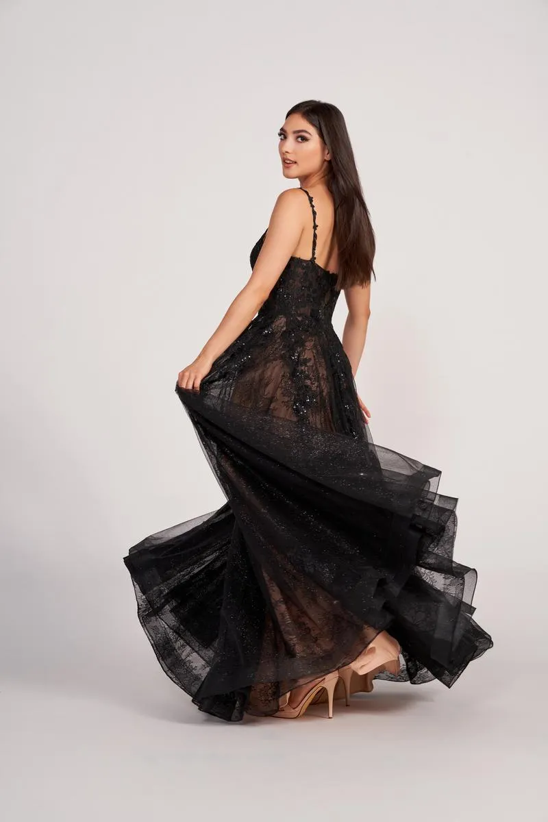 Ellie Wilde A-Line Lace Prom Dress EW34117 sold by Terry costa product image thumbnail 2