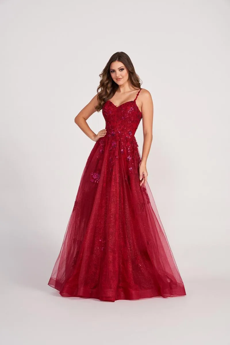 Ellie Wilde A-Line Lace Prom Dress EW34117 sold by Terry costa product image thumbnail 3