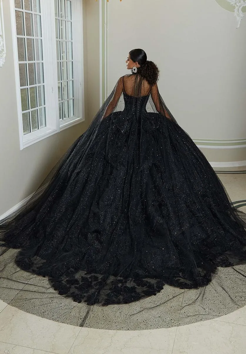 Vizcaya by Morilee Tulle Corset Quince Dress 89482 sold by Terry costa product image thumbnail 2