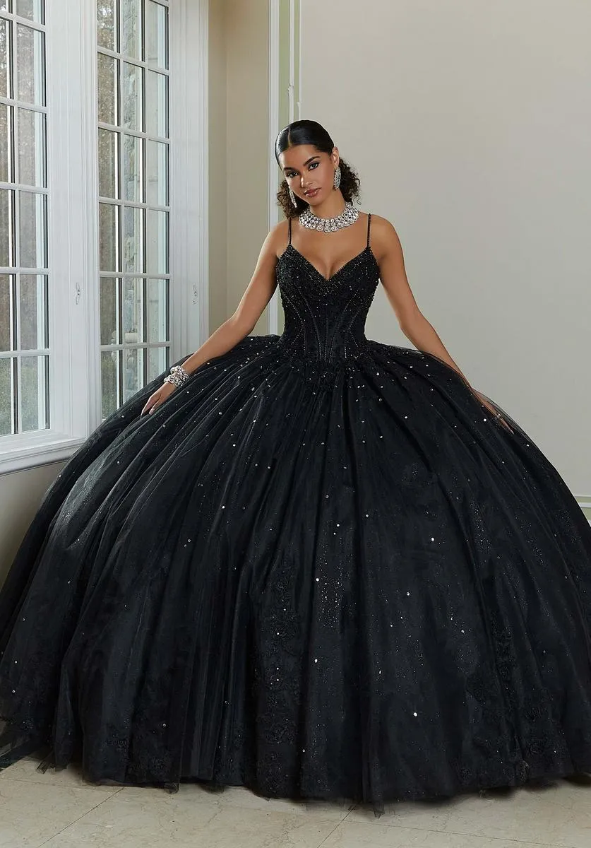 Vizcaya by Morilee Tulle Corset Quince Dress 89482 sold by Terry costa product image thumbnail 4