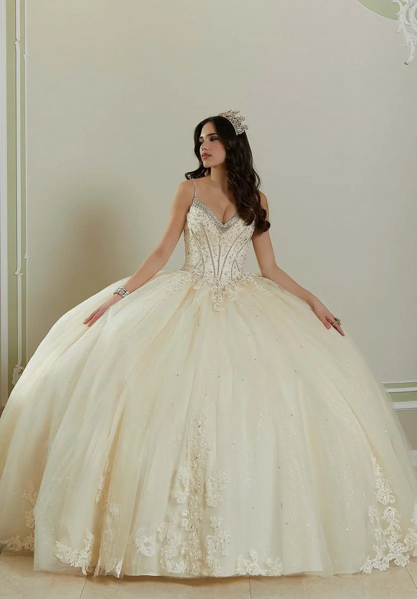 Vizcaya by Morilee Tulle Corset Quince Dress 89482 sold by Terry costa product image thumbnail 3