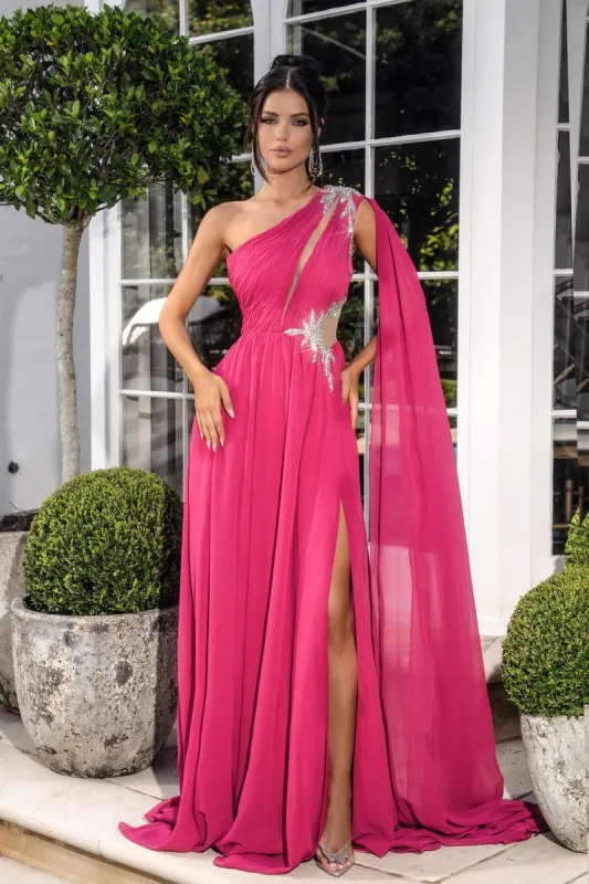 Portia and Scarlett One Shoulder A-Line Prom Dress PS24717 sold by Terry costa