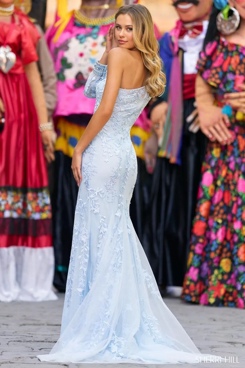 Sherri Hill One Sleeve Dress 55330 sold by Terry costa product image thumbnail 2