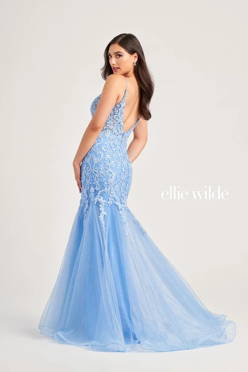 Ellie Wilde Lace Mermaid Prom Dress EW35227 sold by Terry costa product image thumbnail 3