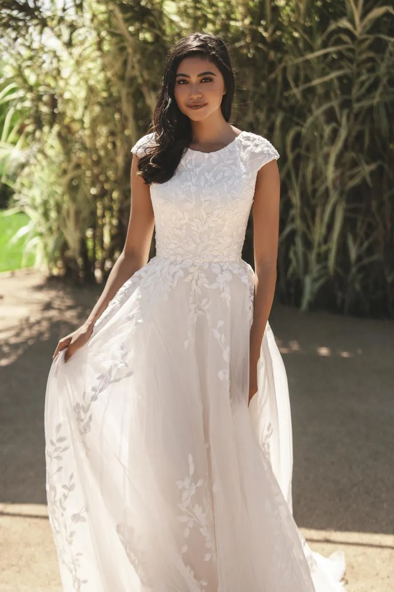 Allure Bridals Modest Dress M728 sold by Terry costa product image thumbnail 3