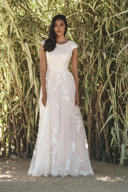 Allure Bridals Modest Dress M728 made by Terry costa