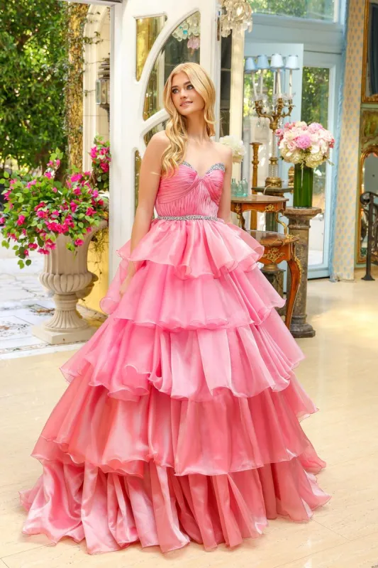 Ava Presley Strapless Ruffle Ball Gown Dress 29546 sold by Terry costa