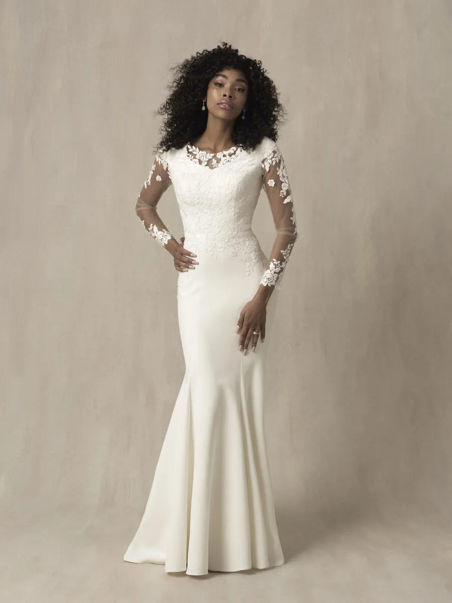 Allure Bridals Modest Dress M673 sold by Terry costa