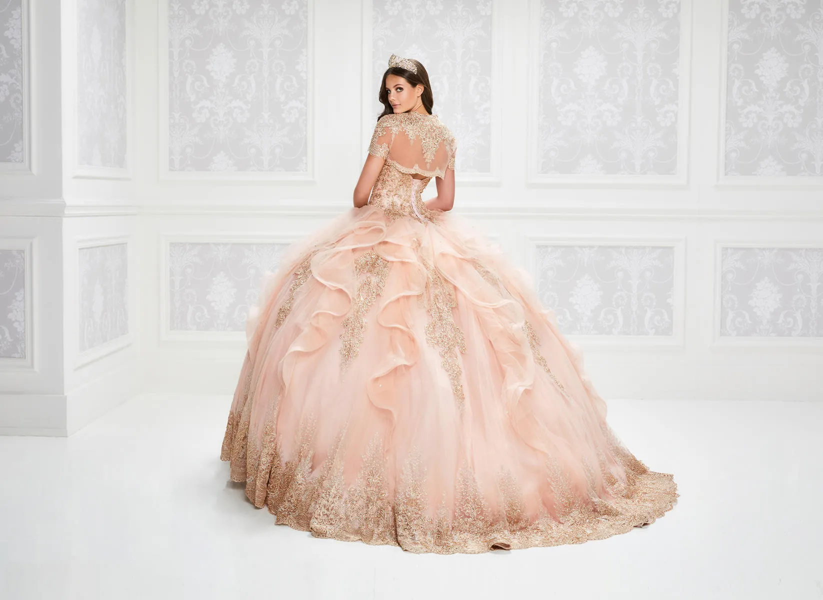 Princesa by Ariana Vara Dress PR12011 sold by Terry costa product image thumbnail 4