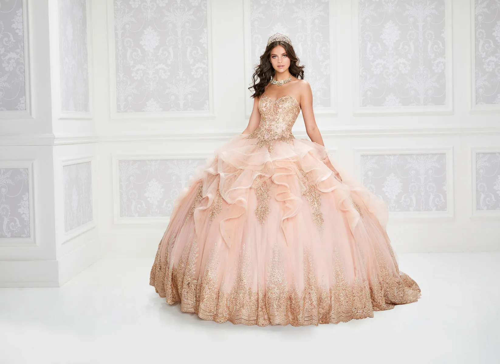 Princesa by Ariana Vara Dress PR12011 sold by Terry costa product image thumbnail 3