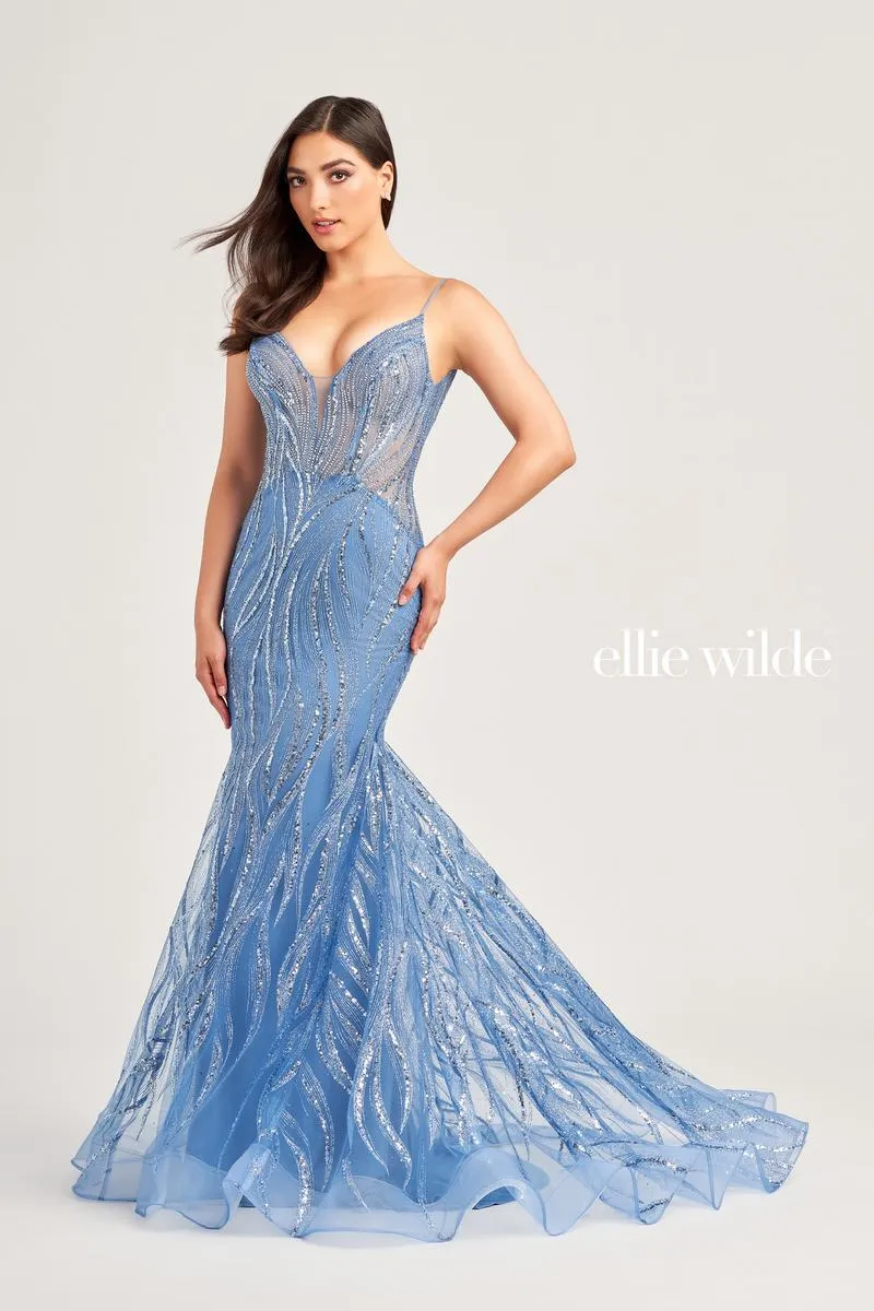 Ellie Wilde by Mon Cheri Mermaid Prom Dress EW35098 sold by Terry costa product image thumbnail 2