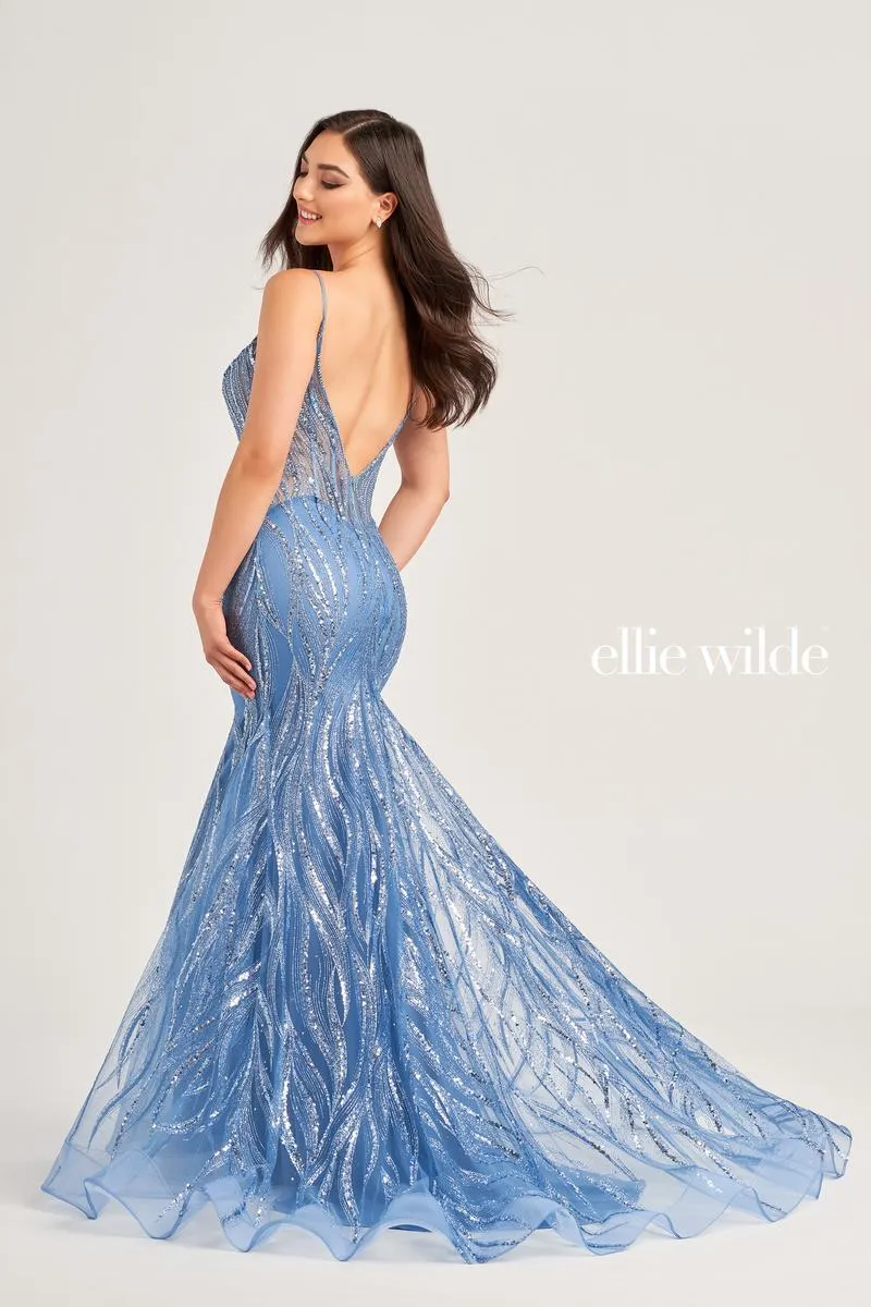 Ellie Wilde by Mon Cheri Mermaid Prom Dress EW35098 sold by Terry costa product image thumbnail 3