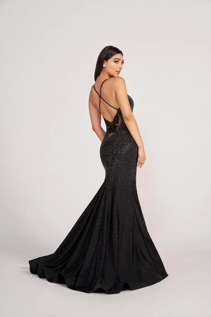 Ellie Wilde Fitted Long Prom Dress EW34005 sold by Terry costa product image thumbnail 3