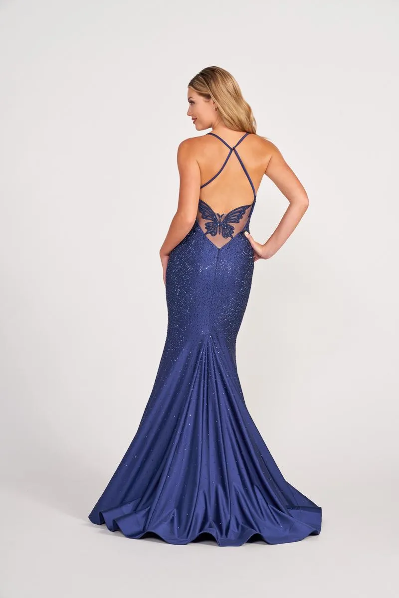 Ellie Wilde Fitted Long Prom Dress EW34005 sold by Terry costa product image thumbnail 5