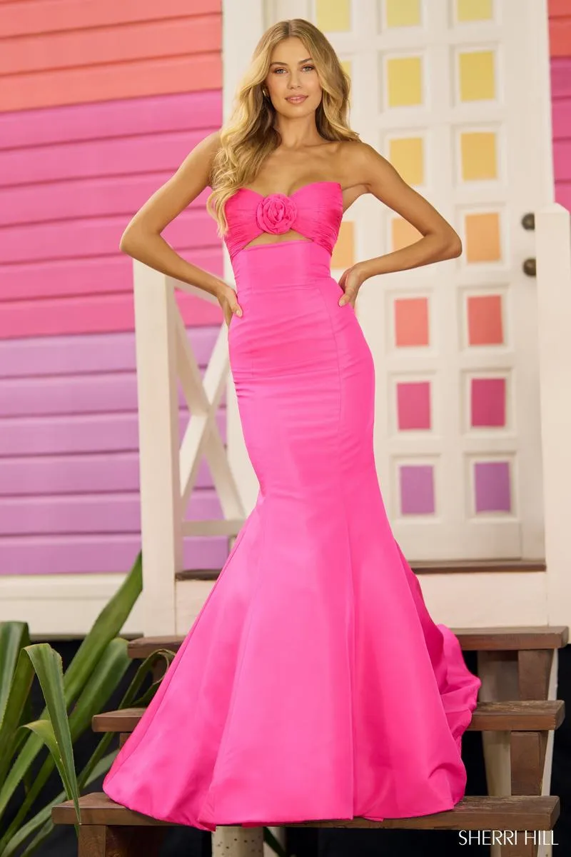 Sherri Hill Strapless Mermaid Prom Dress 56058 sold by Terry costa