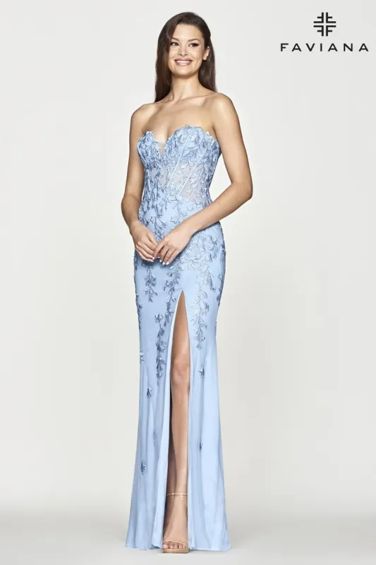 Faviana Glamour Dress S10664 made by Faviana