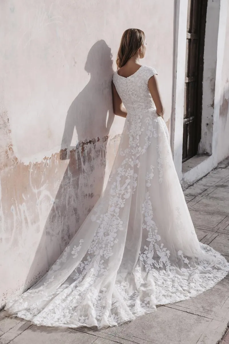 Allure Bridals Modest Dress M697 sold by Terry costa product image thumbnail 2