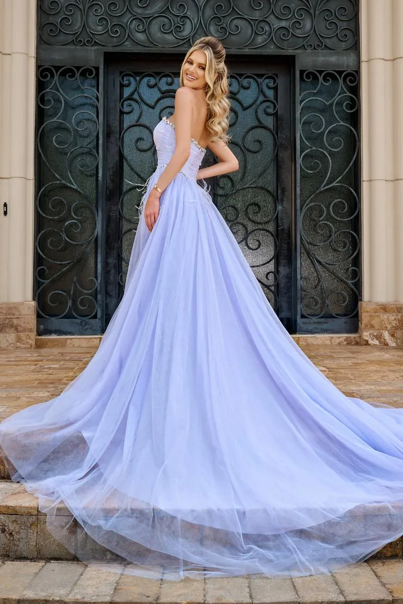 Portia and Scarlett Cut Glass Cut Out Prom Dress PS24632 sold by Terry costa product image thumbnail 5