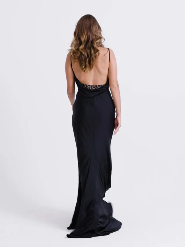 Faviana Low Back Ruched Prom Dress 11072 sold by Terry costa product image thumbnail 2