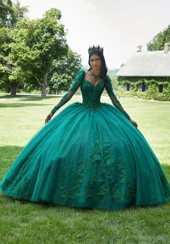 Vizcaya by Morilee Sweetheart Lace Quince Dress 89443 sold by Terry costa