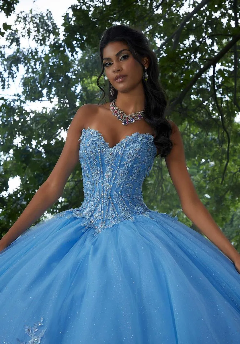 Vizcaya by Morilee Sweetheart Lace Quince Dress 89443 sold by Terry costa product image thumbnail 4