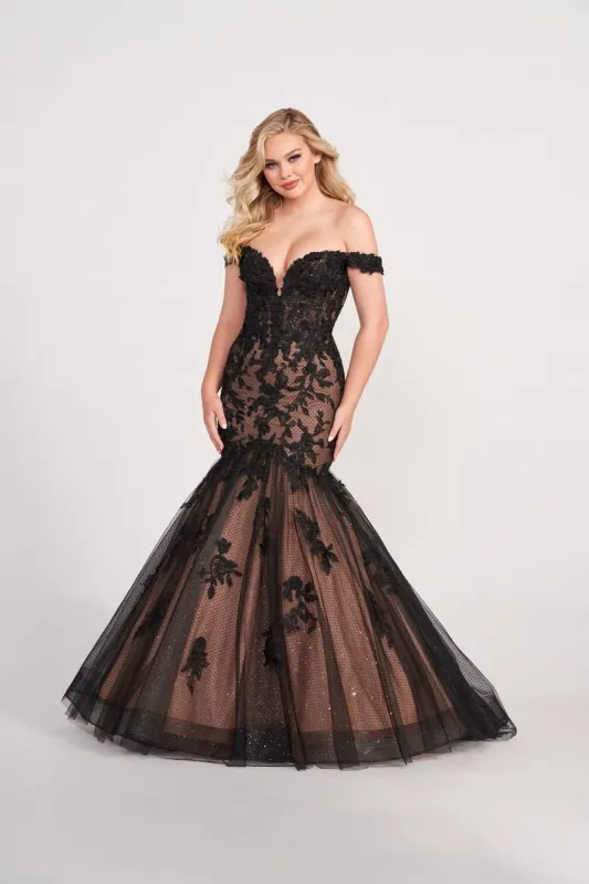 Ellie Wilde Lace Mermaid Prom Dress EW34027 made by Terry costa