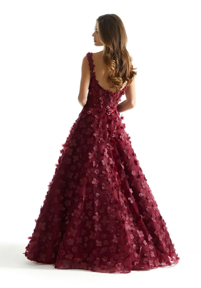 Morilee 3D Floral Corset Ball Gown Prom Dress 49078 sold by Terry costa product image thumbnail 4