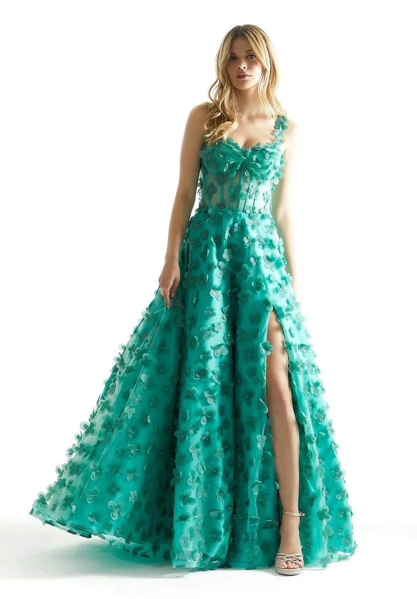 Morilee 3D Floral Corset Ball Gown Prom Dress 49078 sold by Terry costa