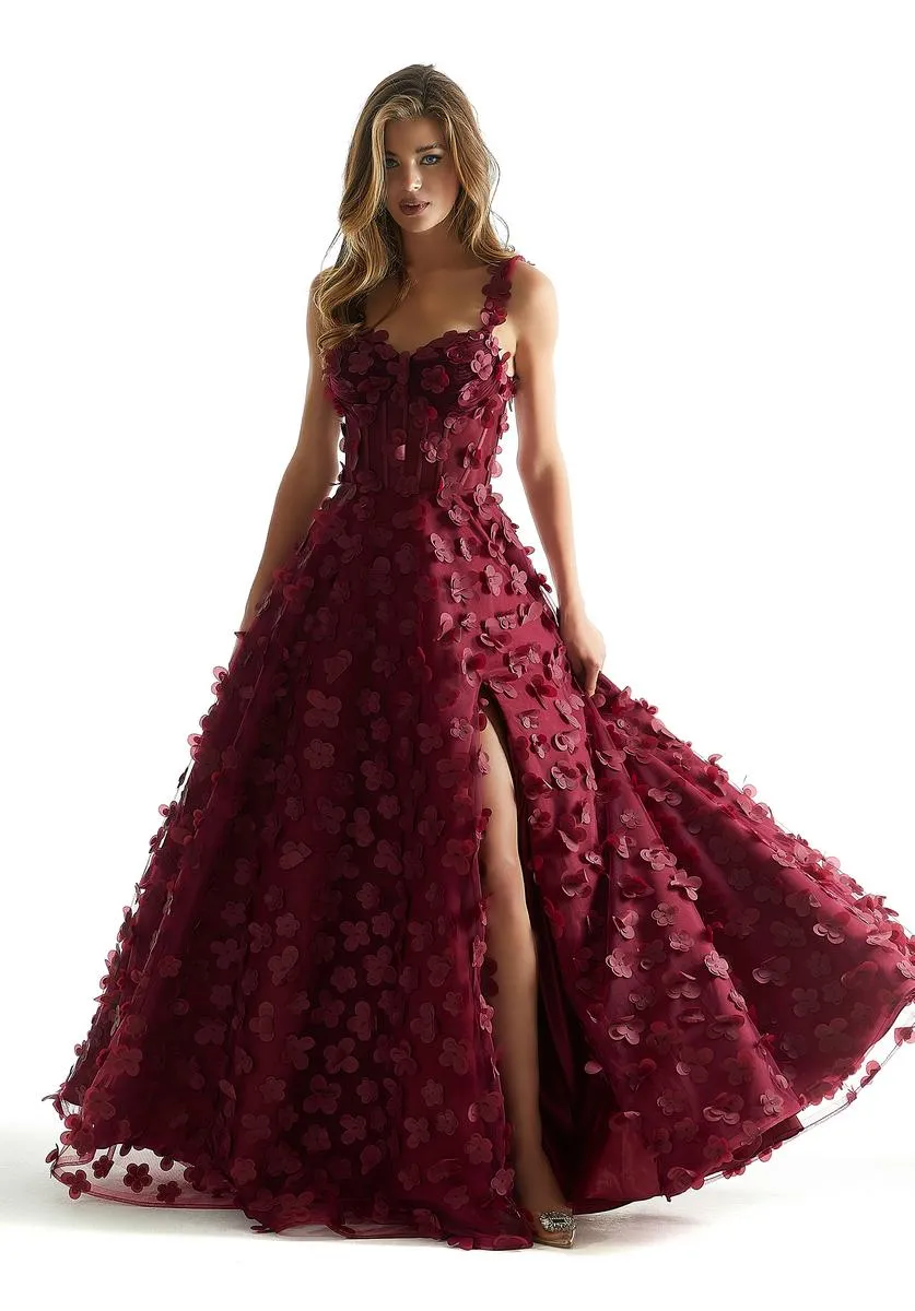Morilee 3D Floral Corset Ball Gown Prom Dress 49078 sold by Terry costa product image thumbnail 3