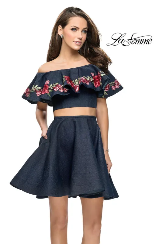 La Femme Short Cocktail Dress 26627 sold by Terry costa