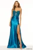 Sherri Hill Strapless Stretch Satin Prom Dress 56198 sold by Terry costa