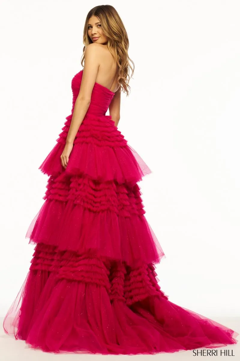 Sherri Hill Long Tulle Prom Dress 55677 sold by Terry costa product image thumbnail 5