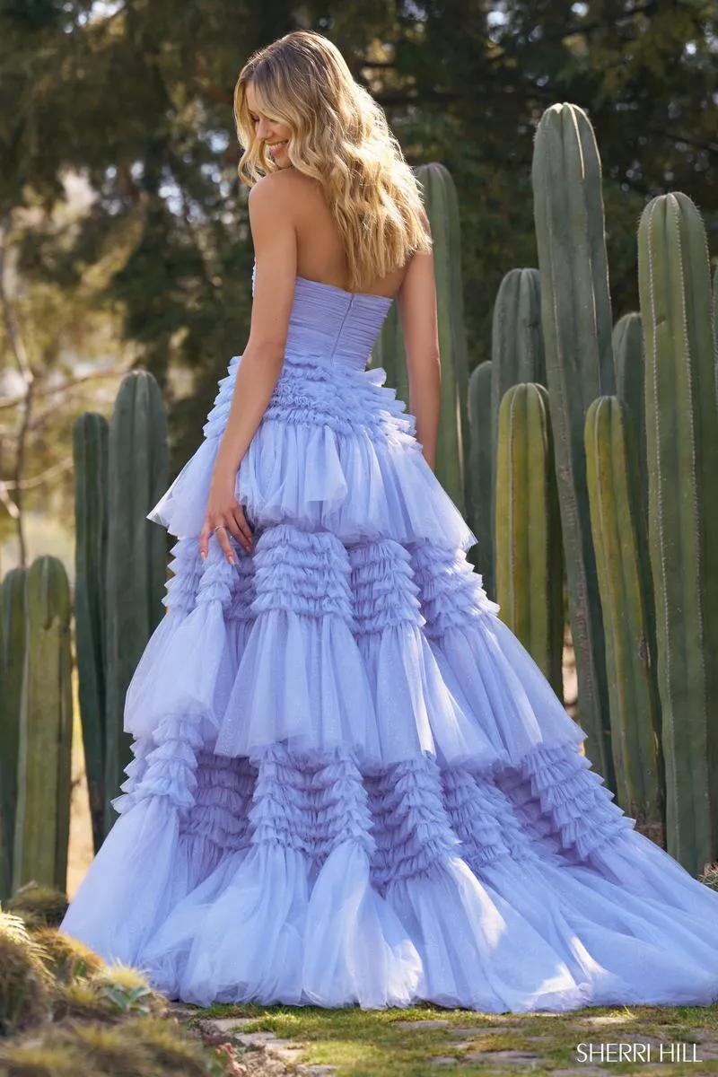 Sherri Hill Long Tulle Prom Dress 55677 sold by Terry costa product image thumbnail 2